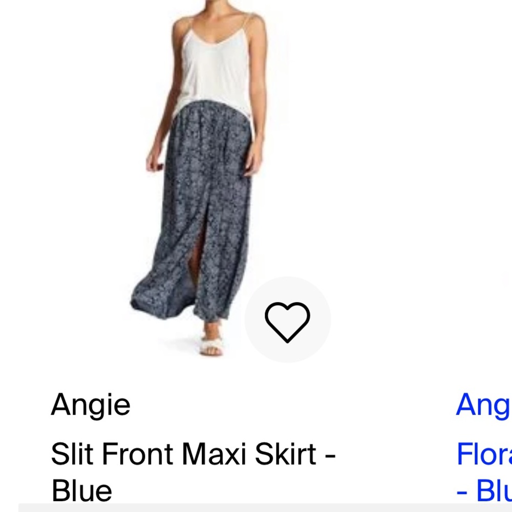 ⚡️NWOT Angie Slit Front Maxi Skirt⚡️